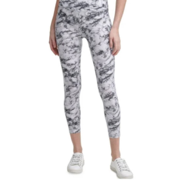 Calvin Klein Pants - Calvin Klein Womens Leggings Gray and White TieDye  Size: XS